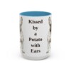 15oz Funny French Bulldog Mug, Kissed by a Potato with Ears, Vintage Dog Coffee Mug, Dog Lover Gift
