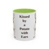 11oz Funny French Bulldog Mug, Kissed by a Potato with Ears, Vintage Dog Coffee Mug, Dog Lover Gift