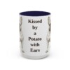 15oz Funny French Bulldog Mug, Kissed by a Potato with Ears, Vintage Dog Coffee Mug, Dog Lover Gift