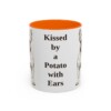 11oz Funny French Bulldog Mug, Kissed by a Potato with Ears, Vintage Dog Coffee Mug, Dog Lover Gift