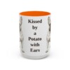 15oz Funny French Bulldog Mug, Kissed by a Potato with Ears, Vintage Dog Coffee Mug, Dog Lover Gift