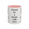 11oz Funny French Bulldog Mug, Kissed by a Potato with Ears, Vintage Dog Coffee Mug, Dog Lover Gift