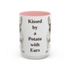 15oz Funny French Bulldog Mug, Kissed by a Potato with Ears, Vintage Dog Coffee Mug, Dog Lover Gift