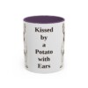 11oz Funny French Bulldog Mug, Kissed by a Potato with Ears, Vintage Dog Coffee Mug, Dog Lover Gift