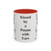 11oz Funny French Bulldog Mug, Kissed by a Potato with Ears, Vintage Dog Coffee Mug, Dog Lover Gift