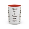 15oz Funny French Bulldog Mug, Kissed by a Potato with Ears, Vintage Dog Coffee Mug, Dog Lover Gift