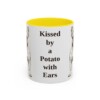 11oz Funny French Bulldog Mug, Kissed by a Potato with Ears, Vintage Dog Coffee Mug, Dog Lover Gift