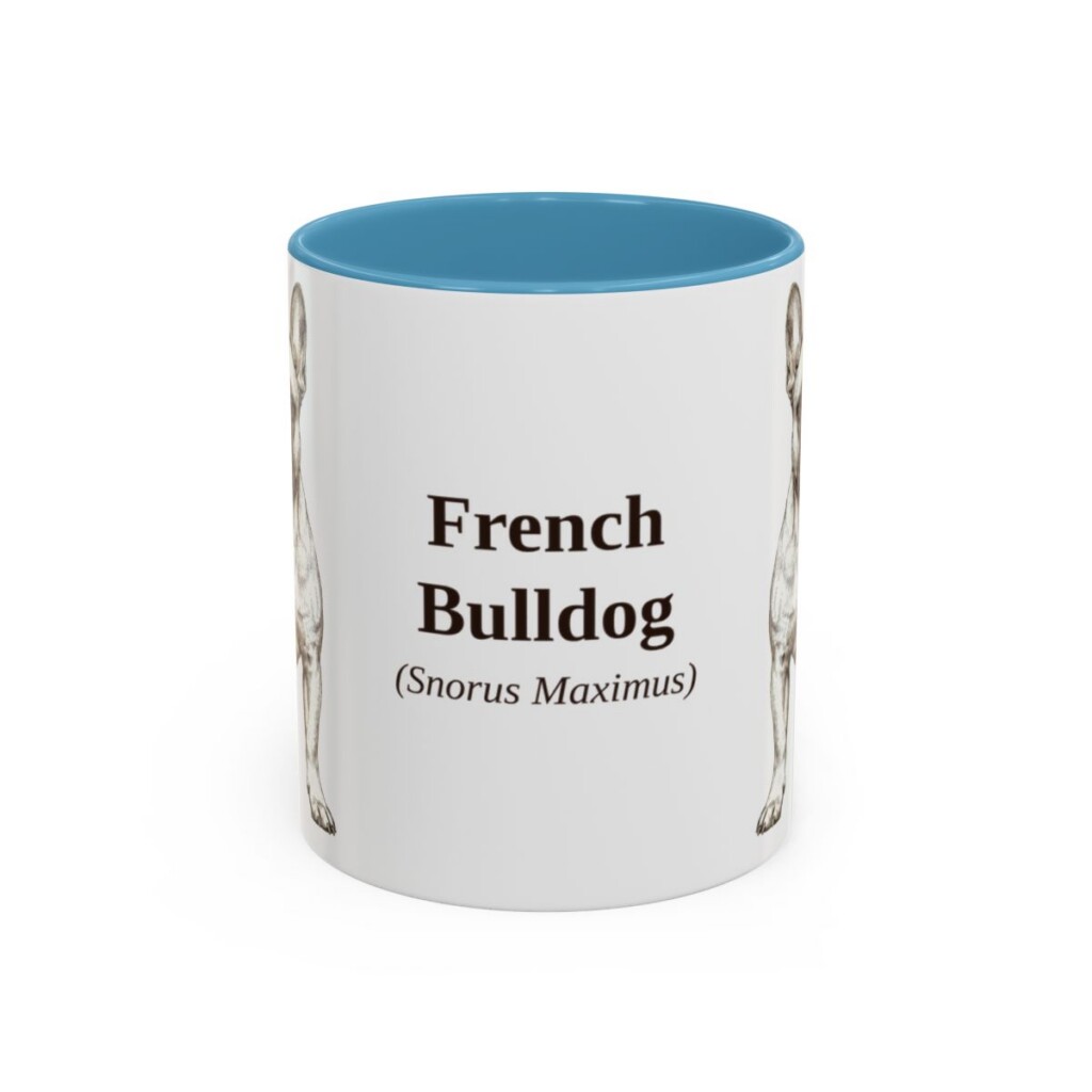 11oz French Bulldog Latin Mug, French Bulldog, Vintage Dog Coffee Mug, Dog Lover Gift