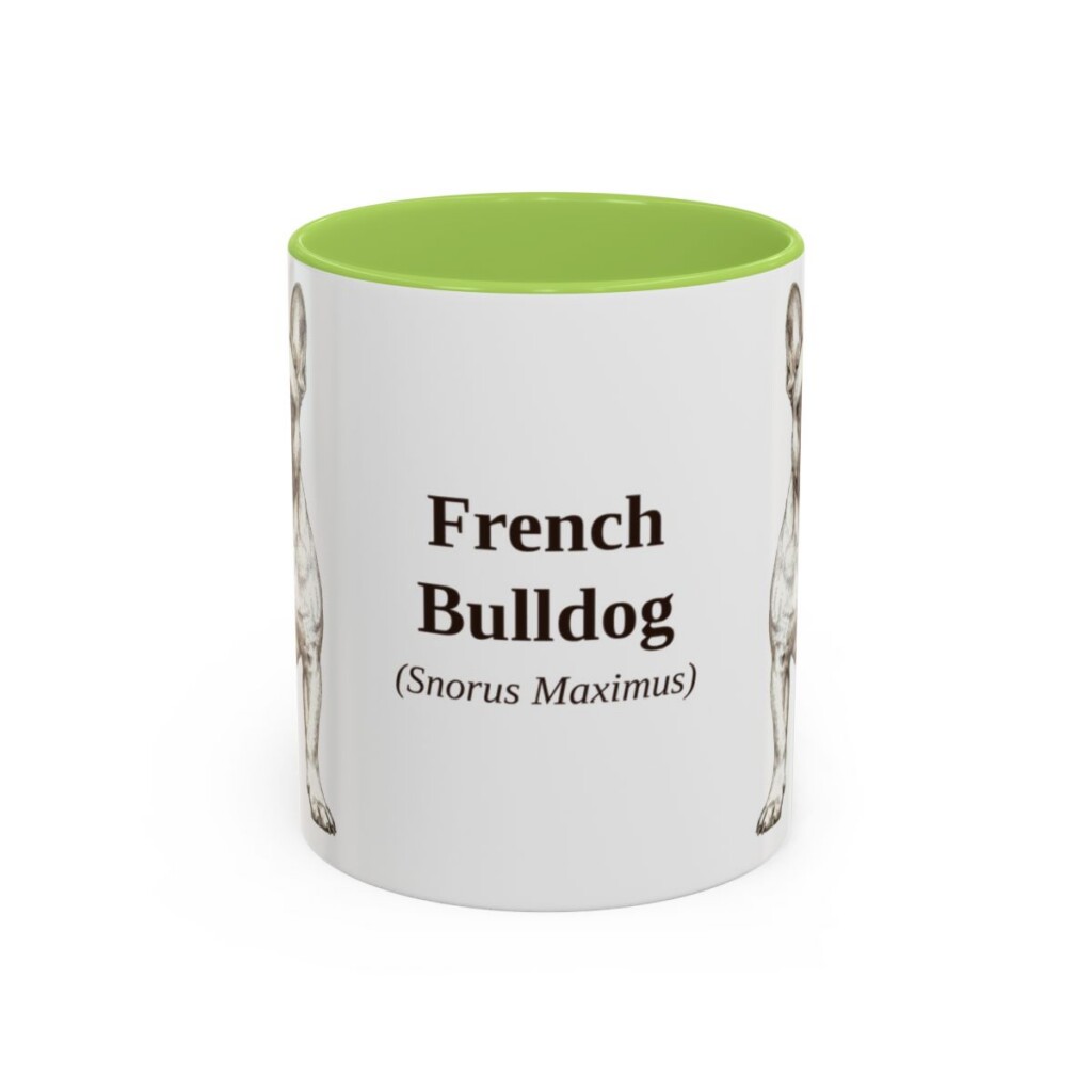 11oz French Bulldog Latin Mug, French Bulldog, Vintage Dog Coffee Mug, Dog Lover Gift