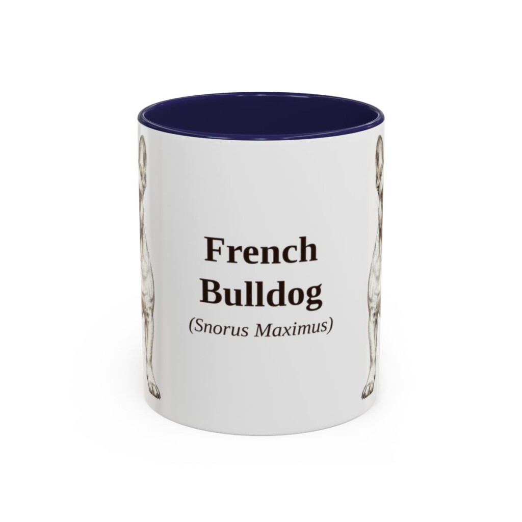 11oz French Bulldog Latin Mug, French Bulldog, Vintage Dog Coffee Mug, Dog Lover Gift