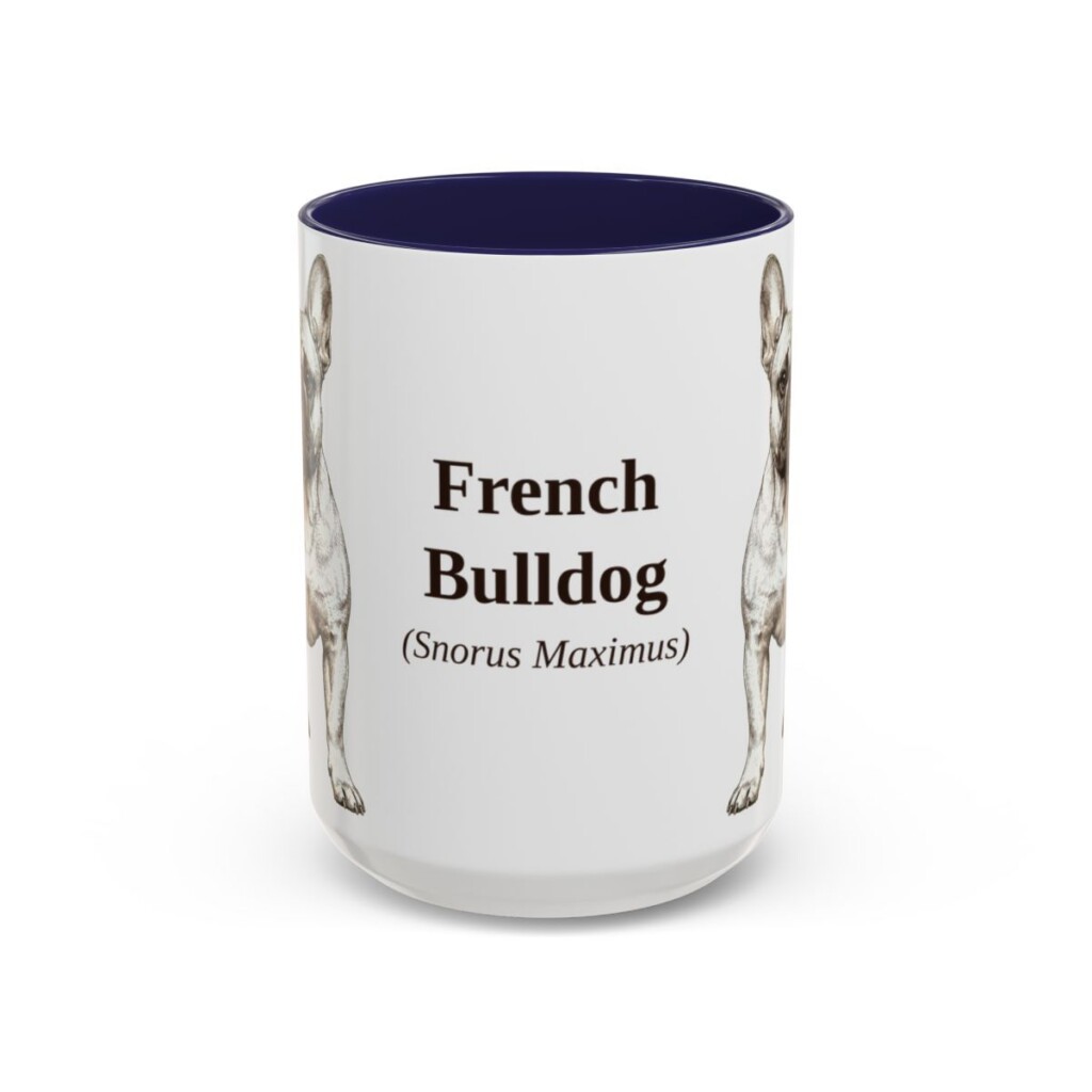 french-bulldog-mug-latin-navy-3 15oz French Bulldog Latin Mug, French Bulldog, Vintage Dog Coffee Mug, Dog Lover Gift