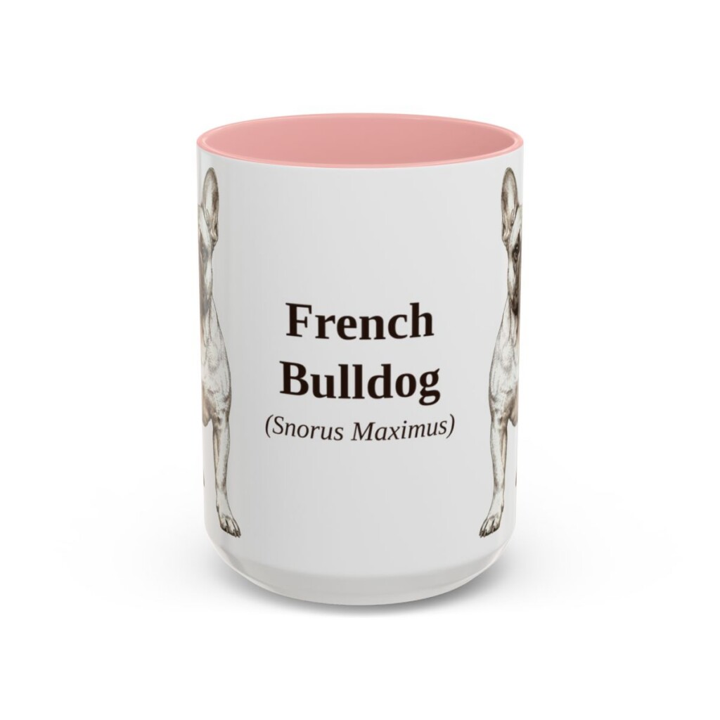 french-bulldog-mug-latin-pink-3 15oz French Bulldog Latin Mug, French Bulldog, Vintage Dog Coffee Mug, Dog Lover Gift