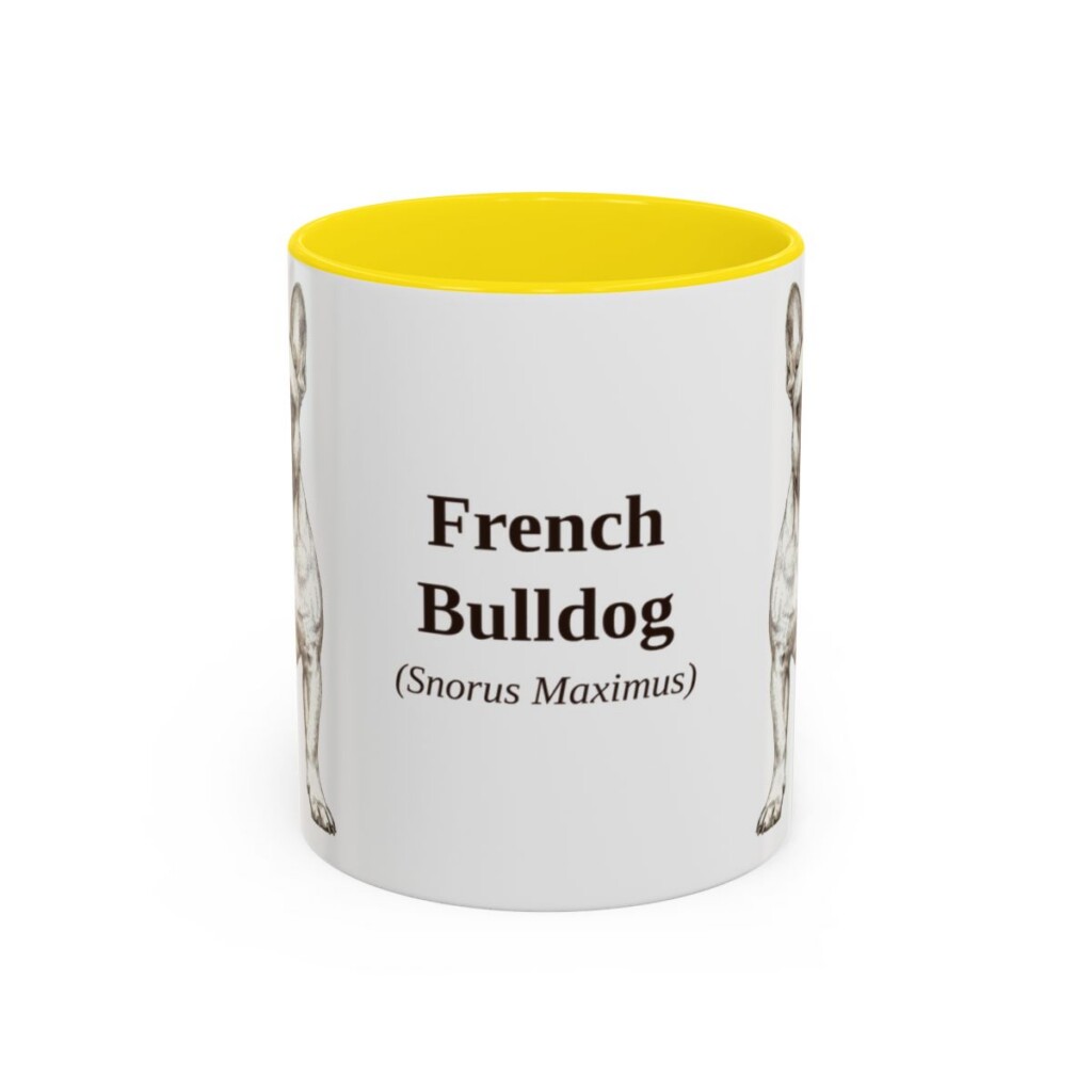 11oz French Bulldog Latin Mug, French Bulldog, Vintage Dog Coffee Mug, Dog Lover Gift