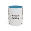 french-bulldog-mug-light-blue-1 11oz French Bulldog Mug, Vintage Dog Portrait Coffee Mug, Dog Lover Gift