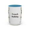 15oz French Bulldog Mug, Vintage Dog Portrait Coffee Mug, Dog Lover Gift