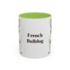 french-bulldog-mug-light-green-1 11oz French Bulldog Mug, Vintage Dog Portrait Coffee Mug, Dog Lover Gift