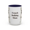 15oz French Bulldog Dog Mom Mug, Vintage Sketch Coffee Mug, Dog Mom Gift
