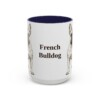 15oz French Bulldog Mug, Vintage Dog Portrait Coffee Mug, Dog Lover Gift