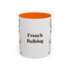 french-bulldog-mug-orange-1 11oz French Bulldog Mug, Vintage Dog Portrait Coffee Mug, Dog Lover Gift