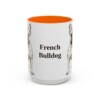 15oz French Bulldog Mug, Vintage Dog Portrait Coffee Mug, Dog Lover Gift