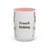 15oz French Bulldog Mug, Vintage Dog Portrait Coffee Mug, Dog Lover Gift