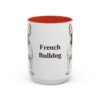 15oz French Bulldog Mug, Vintage Dog Portrait Coffee Mug, Dog Lover Gift