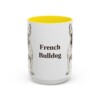 15oz French Bulldog Mug, Vintage Dog Portrait Coffee Mug, Dog Lover Gift