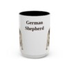 15oz German Shepherd Mug, Vintage Dog Portrait Coffee Mug, Dog Lover Gift