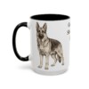 15oz German Shepherd Dog Dad Mug, Vintage Sketch Coffee Mug, Dog Dad Gift