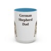15oz German Shepherd Dog Dad Mug, Vintage Sketch Coffee Mug, Dog Dad Gift