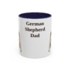 11oz German Shepherd Dog Dad Mug, Vintage Sketch Coffee Mug, Dog Dad Gift