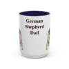 15oz German Shepherd Dog Dad Mug, Vintage Sketch Coffee Mug, Dog Dad Gift