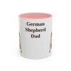 11oz German Shepherd Dog Dad Mug, Vintage Sketch Coffee Mug, Dog Dad Gift
