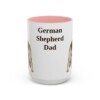15oz German Shepherd Dog Dad Mug, Vintage Sketch Coffee Mug, Dog Dad Gift