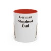 11oz German Shepherd Dog Dad Mug, Vintage Sketch Coffee Mug, Dog Dad Gift