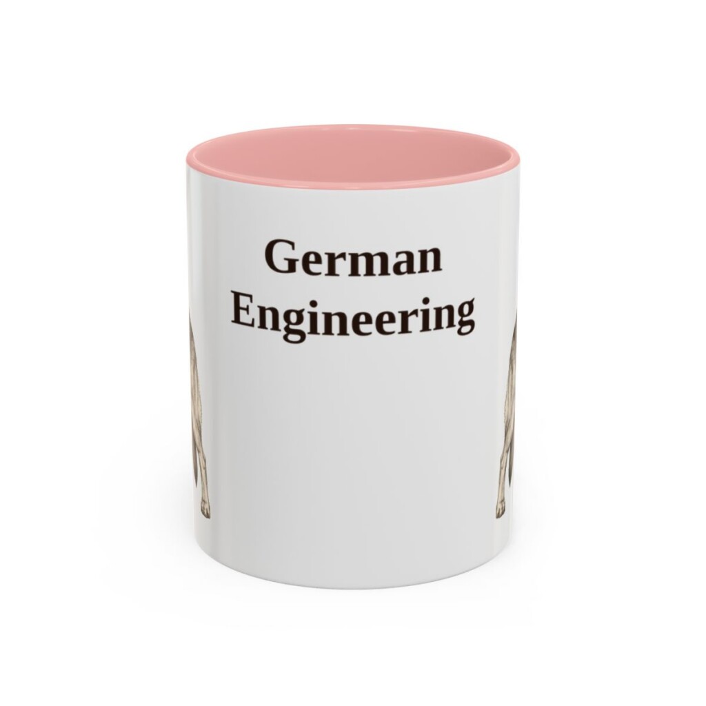 11oz Funny German Shepherd Mug, German Engineering, Vintage Dog Coffee Mug, Dog Lover Gift