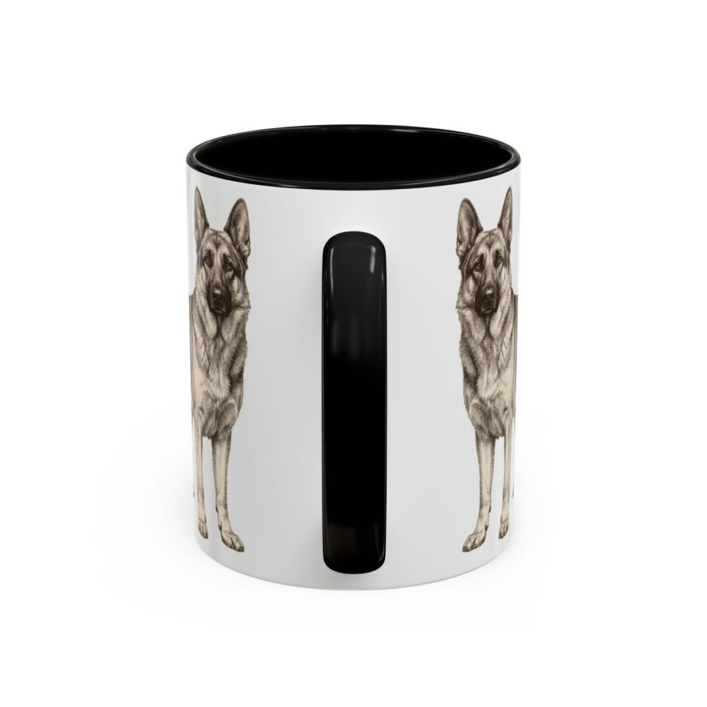 11oz German Shepherd Latin Mug, German Shepherd, Vintage Dog Coffee Mug, Dog Lover Gift