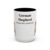 15oz German Shepherd Latin Mug, German Shepherd, Vintage Dog Coffee Mug, Dog Lover Gift