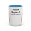 15oz German Shepherd Latin Mug, German Shepherd, Vintage Dog Coffee Mug, Dog Lover Gift
