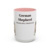 15oz German Shepherd Latin Mug, German Shepherd, Vintage Dog Coffee Mug, Dog Lover Gift