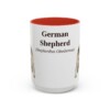 15oz German Shepherd Latin Mug, German Shepherd, Vintage Dog Coffee Mug, Dog Lover Gift