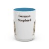 15oz German Shepherd Mug, Vintage Dog Portrait Coffee Mug, Dog Lover Gift