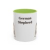 11oz German Shepherd Mug, Vintage Dog Portrait Coffee Mug, Dog Lover Gift
