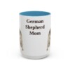 15oz German Shepherd Dog Mom Mug, Vintage Sketch Coffee Mug, Dog Mom Gift