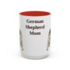 15oz German Shepherd Dog Mom Mug, Vintage Sketch Coffee Mug, Dog Mom Gift