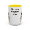 15oz German Shepherd Dog Mom Mug, Vintage Sketch Coffee Mug, Dog Mom Gift