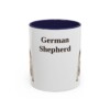 11oz German Shepherd Mug, Vintage Dog Portrait Coffee Mug, Dog Lover Gift