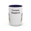 15oz German Shepherd Mug, Vintage Dog Portrait Coffee Mug, Dog Lover Gift