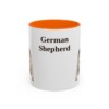 11oz German Shepherd Mug, Vintage Dog Portrait Coffee Mug, Dog Lover Gift
