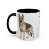 11oz German Shepherd Mug, Illustrated Dog Breed Facts Coffee Mug, Vintage Dog Keepsake Gift